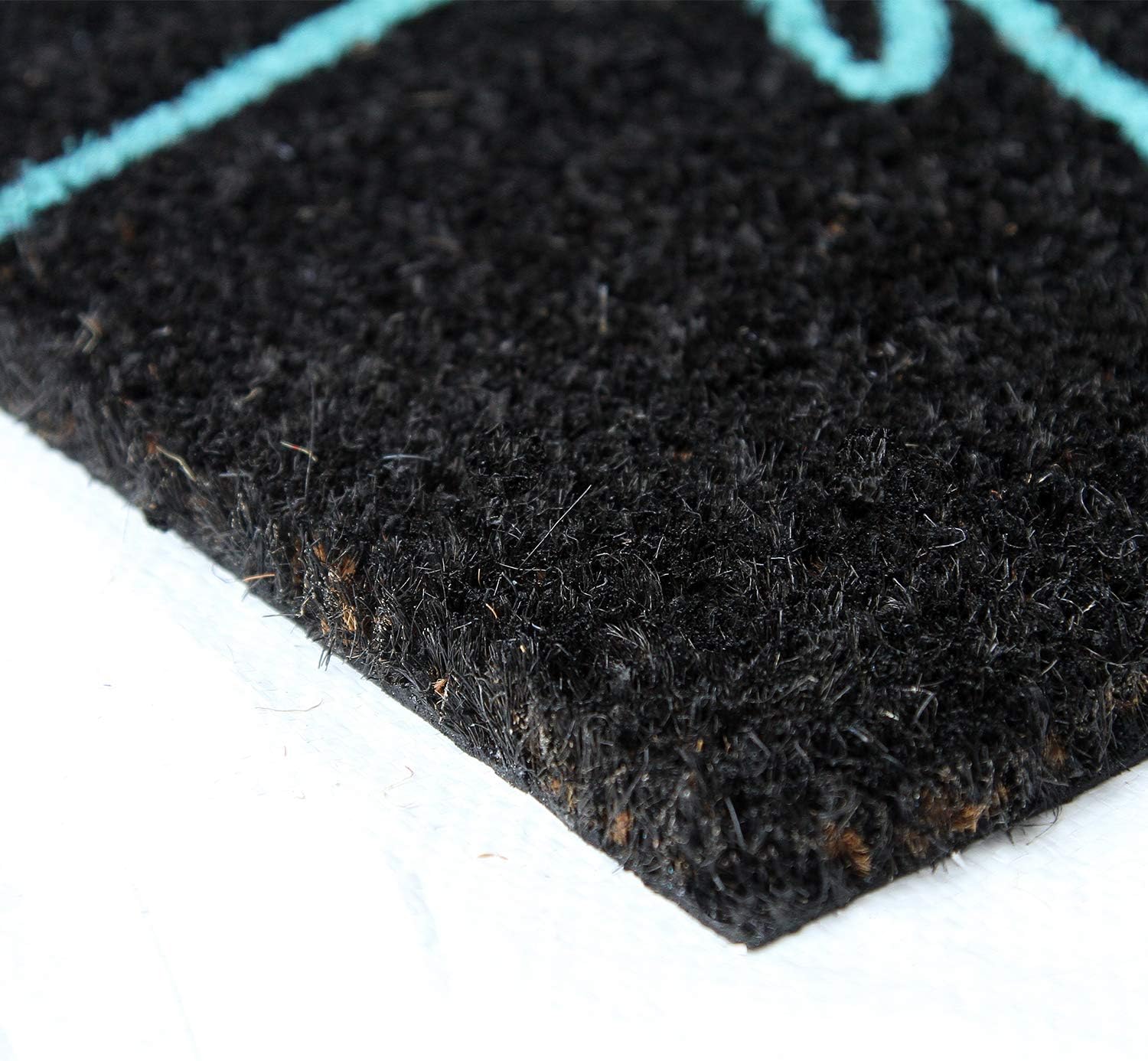 Coco&Coir Natural Coir | Non-Slip | Thick Coir | Premium Quality | Rubber Backed | Eco-Friendly | Indoor | Outdoor | Heavy Duty | Entrance Door (Neon Life)