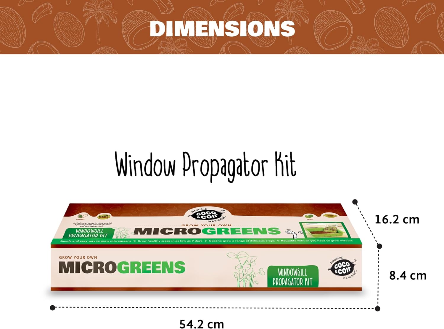 Grow Your Own Microgreens Kit | Sprouting Seeds Beginners Gardening Gift Set | Easy-to-Grow Vegetables and Herbs | Harvest in up to 2 Weeks. Seeds Included