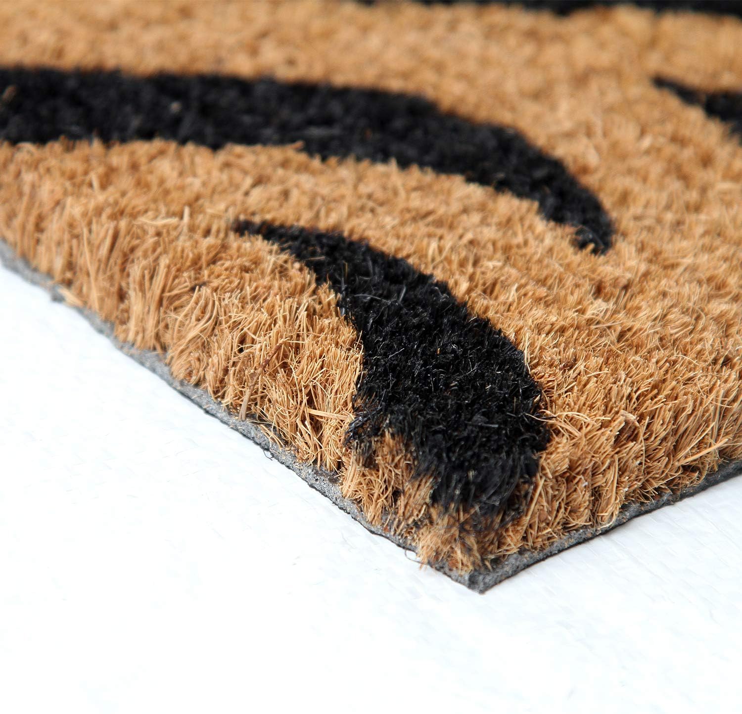 Coco&Coir Door Mat | Non-Slip | Thick Coir | Premium Quality | Rubber Backed | Eco-Friendly | Indoor | Outdoor | Heavy Duty | Patterned | Entrance Door Mat (Sand Dunes)