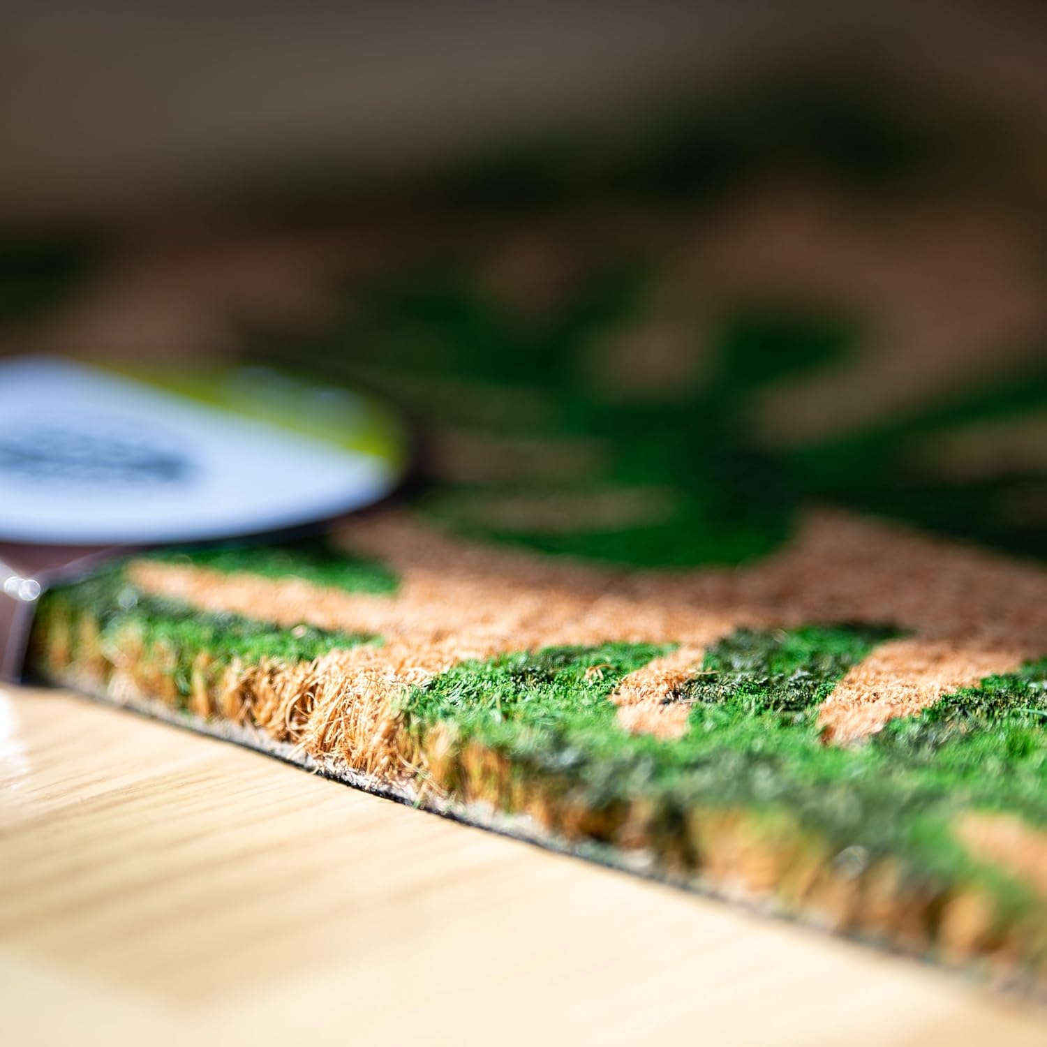 Coco & Coir Door Mats Indoor/Outdoor | Non Slip Monstera Plant Design Entrance Welcome Mat (My Monstera)