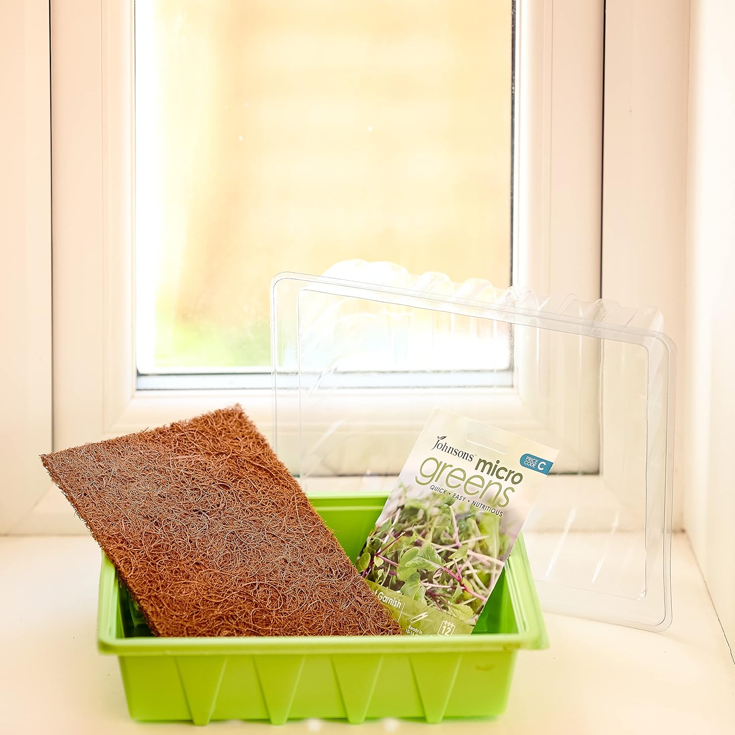 Grow Your Own Microgreens Kit | Sprouting Seeds Beginners Gardening Gift Set | Easy-to-Grow Vegetables and Herbs | Harvest in up to 2 Weeks. Seeds Included