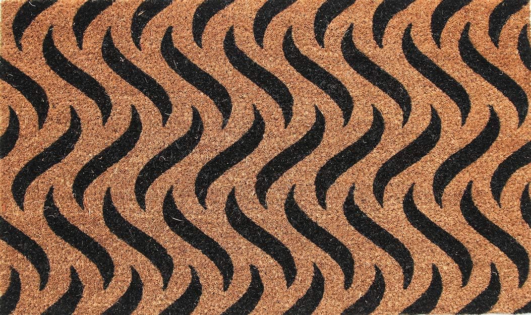 Coco&Coir Door Mat | Non-Slip | Thick Coir | Premium Quality | Rubber Backed | Eco-Friendly | Indoor | Outdoor | Heavy Duty | Patterned | Entrance Door Mat (Sand Dunes)