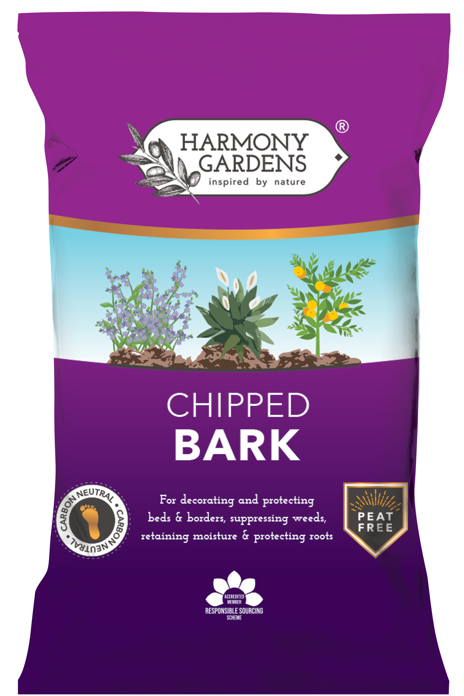 Harmony Gardens Chipped Bark 50L
