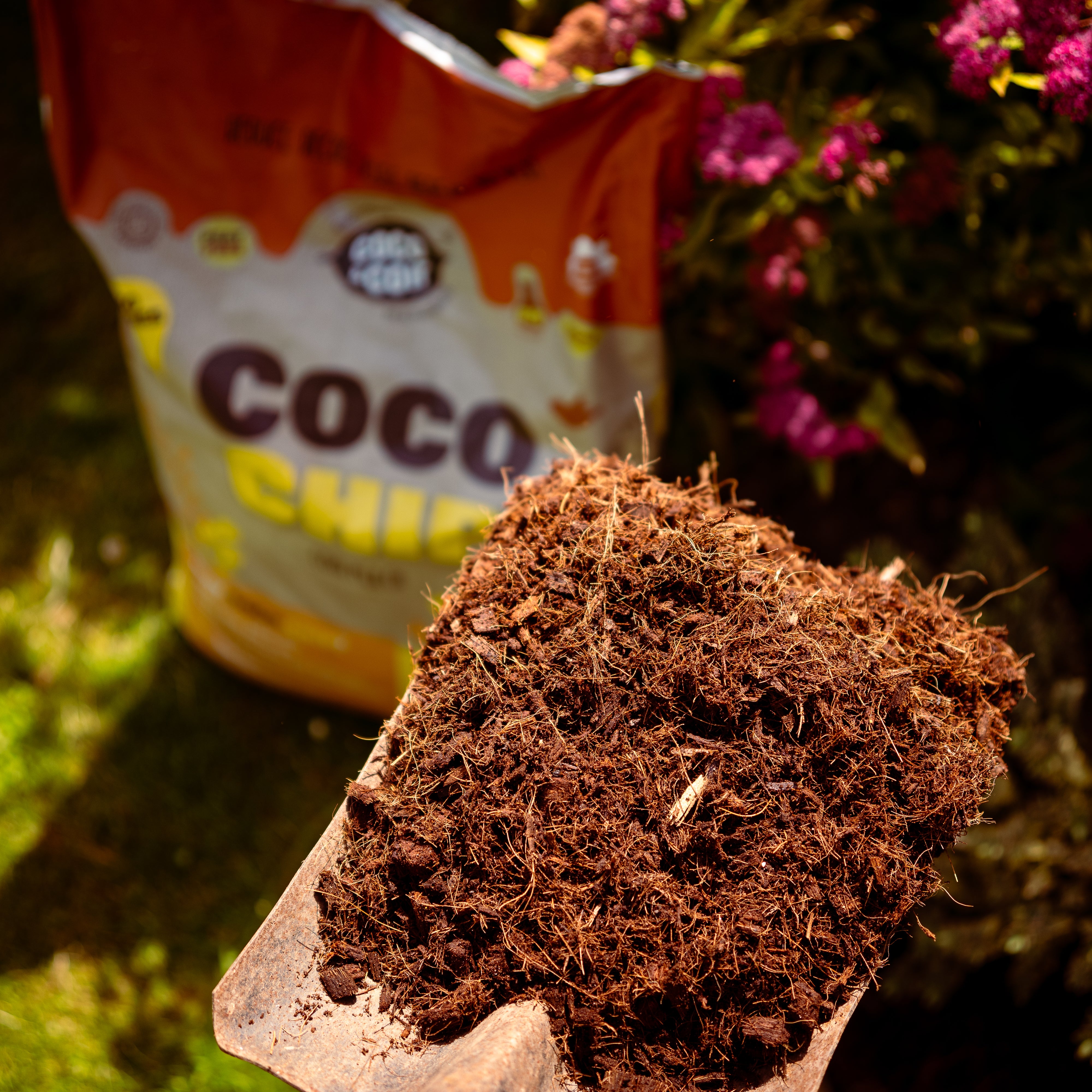Coco & Coir Coco Chip Mulch (50L Bagged) | 100% Natural Eco-friendly Coir Mulch Bark Replacement