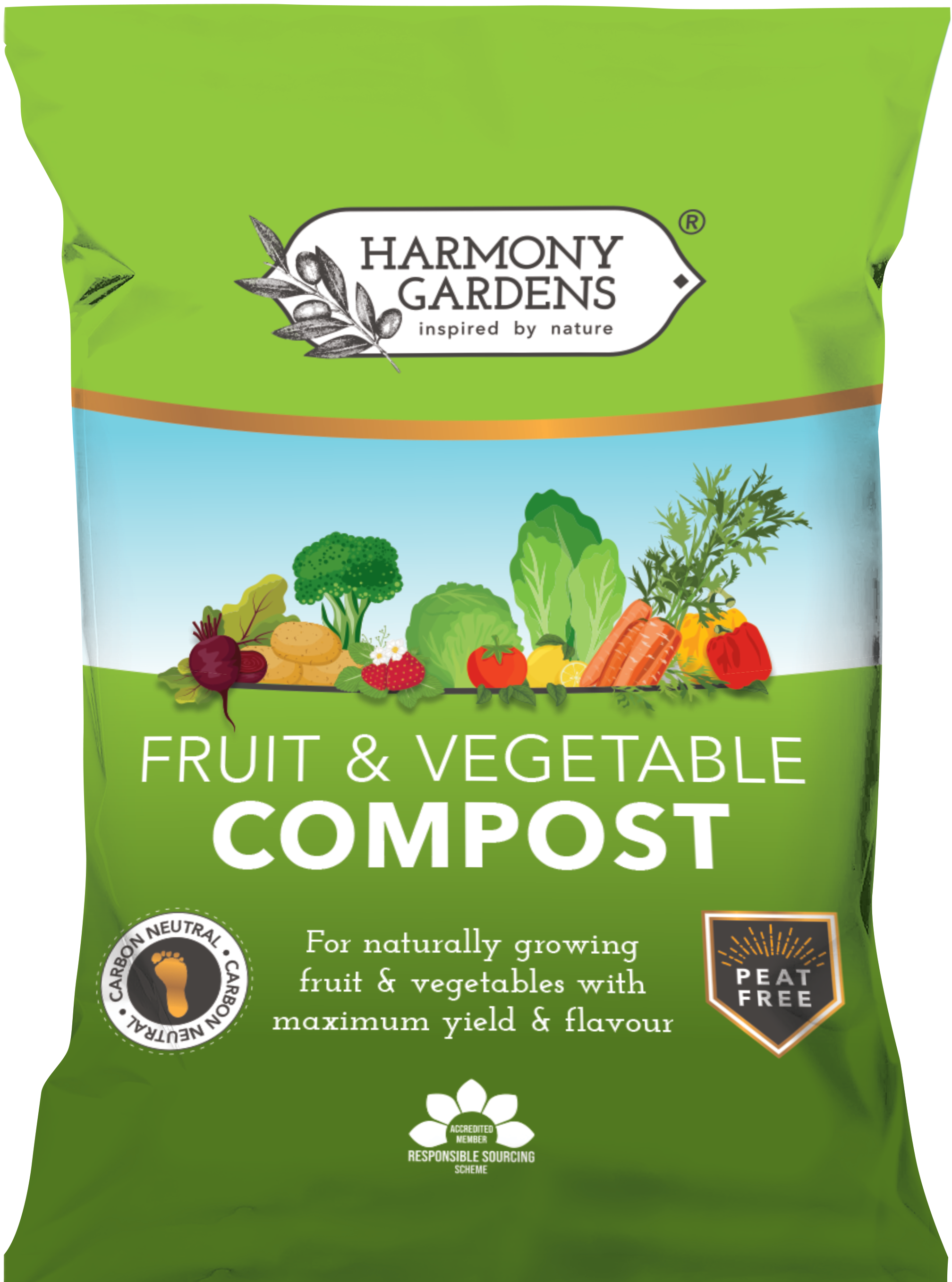 Harmony Gardens Fruit & Veg Compost 40L