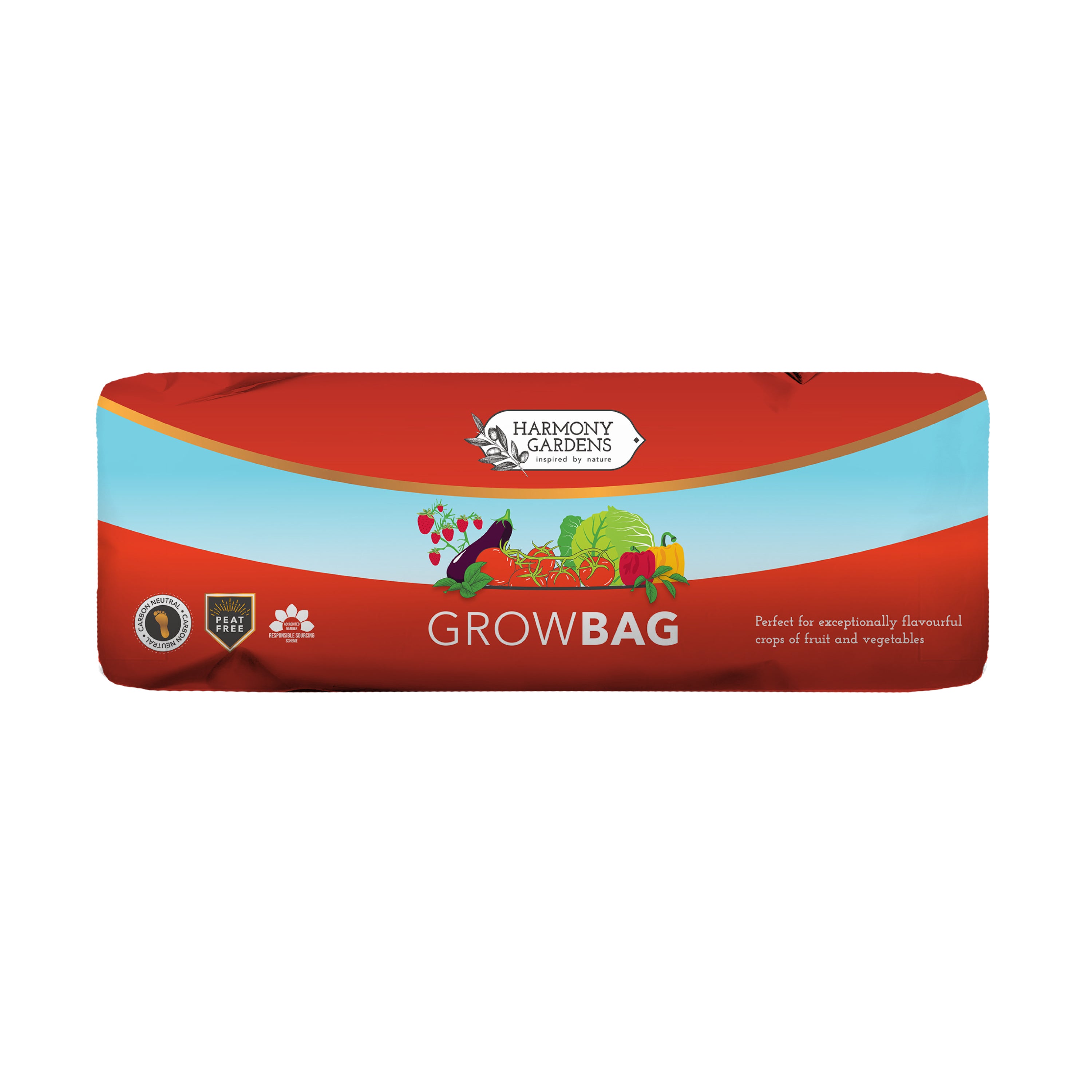Harmony Gardens Grow Bags (30L) | Caron Neutral Peat-free Tomato Grow Bag Fruit & Vegetable Planter