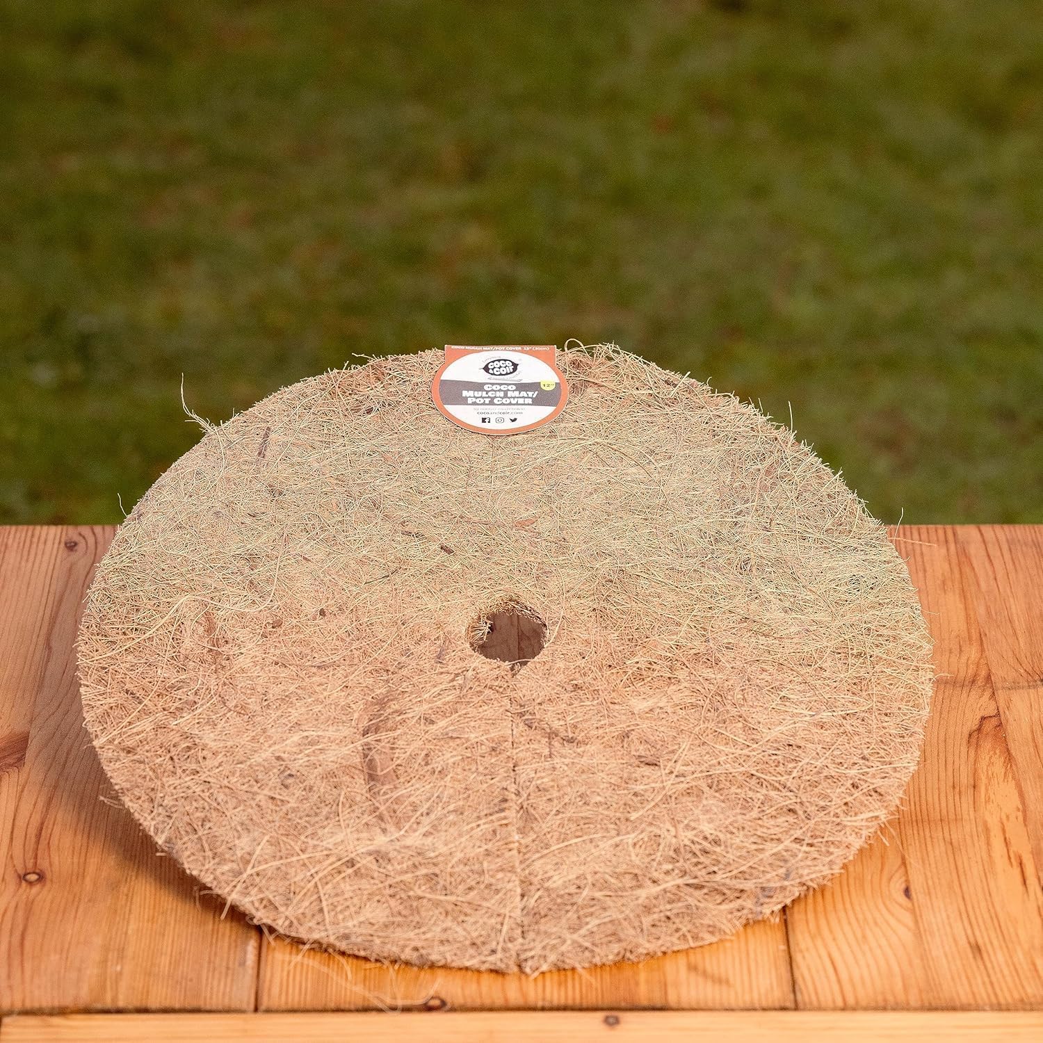 COCO & COIR Mulch Mats | 20cm / 8 inches | 6 pack | Strawberry Mats and Plant Protection Indoor and Outdoor