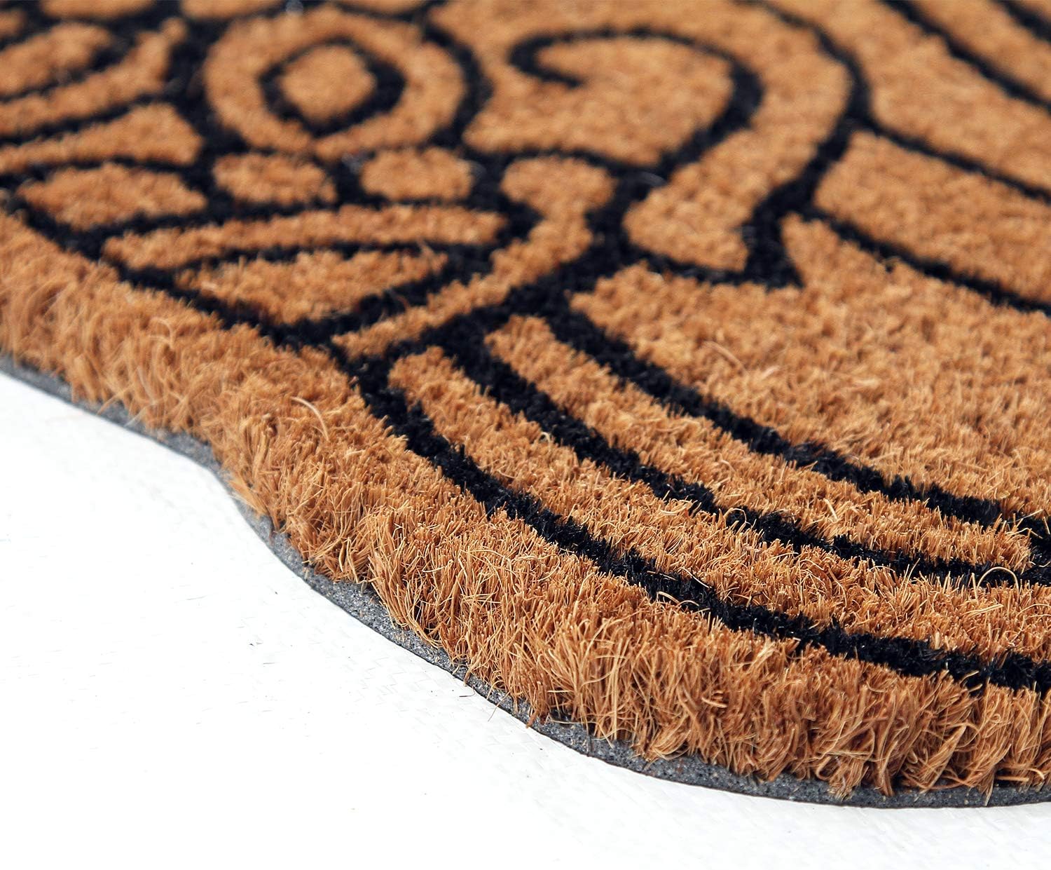 Coco&Coir Natural Coir | Non-Slip | Thick Coir | Premium Quality | Rubber Backed | Eco-Friendly | Indoor | Outdoor | Heavy Duty | Animal Theme | Entrance Door Mat | (Royal Jumbo)