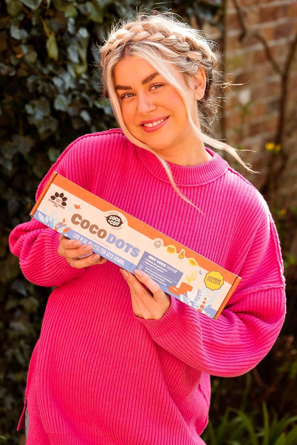 Peat-free Coir Pellet Compost Disks for Seeding Plug Plants & Germination | Coco & Coir Coco Dots (50 x 40mm)