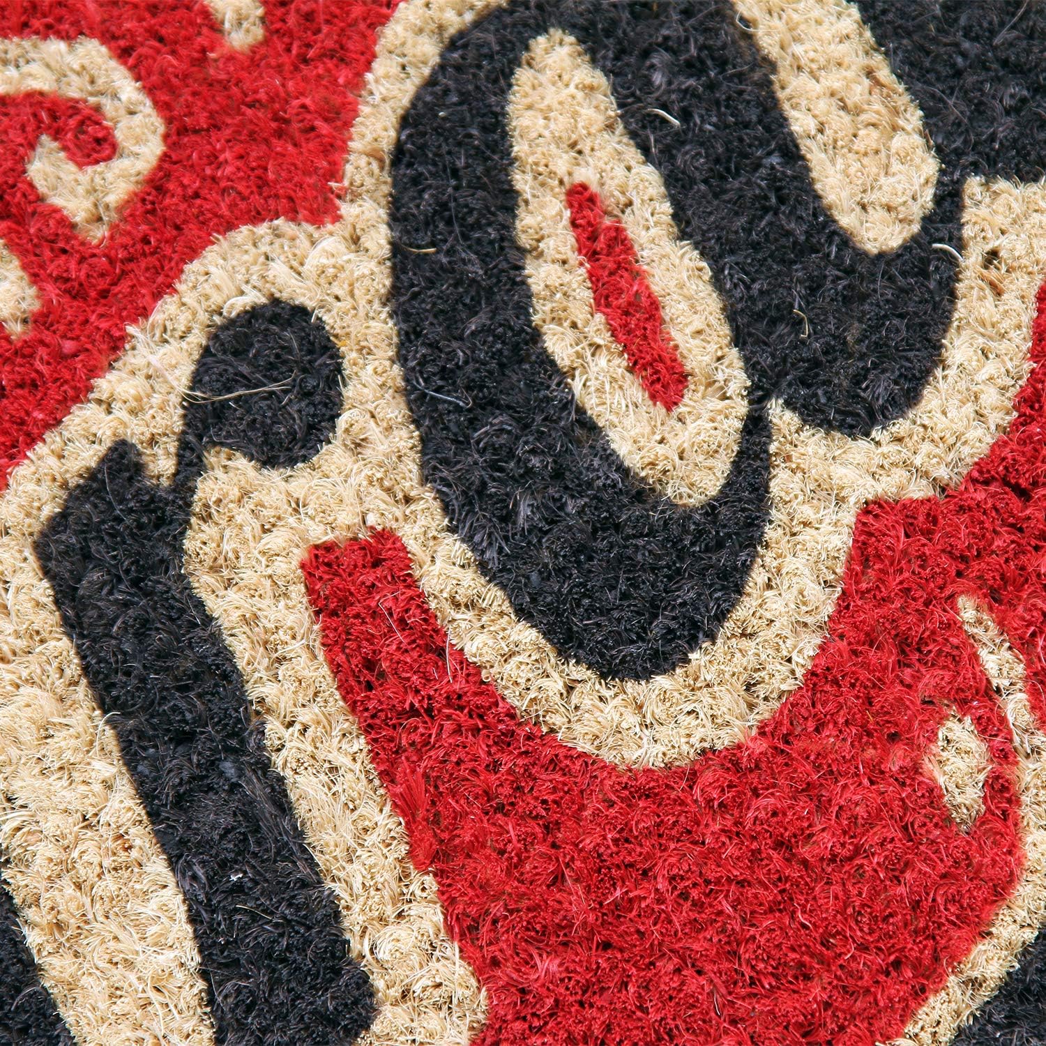 Coco & Coir Door Mats Indoor/Outdoor | Non Slip Colourful Lifestyle Entrance Mat (The Garage)