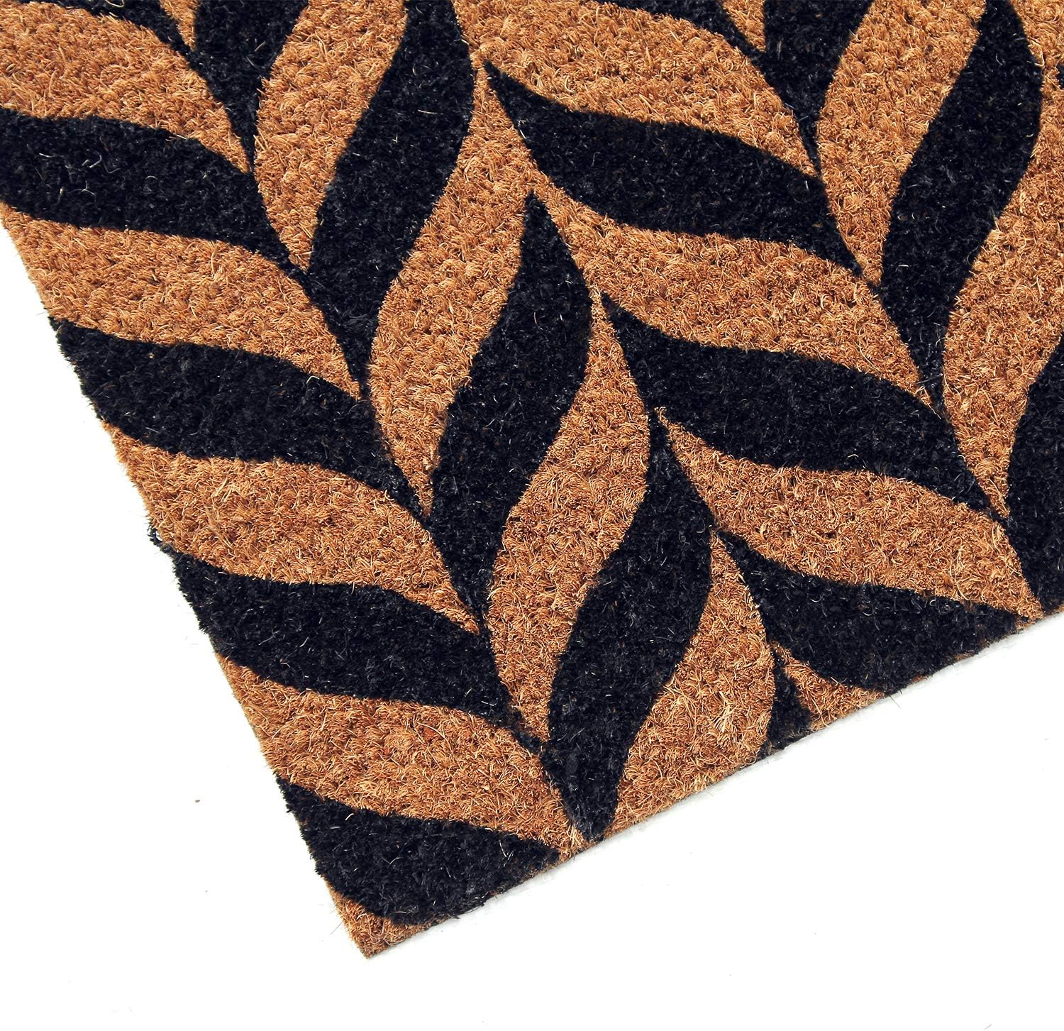 Coco&Coir Door Mat | Non-Slip | Thick Coir | Premium Quality | Rubber Backed | Eco-Friendly | Indoor | Outdoor | Heavy Duty | Patterned | Entrance Door Mat (Paddy)