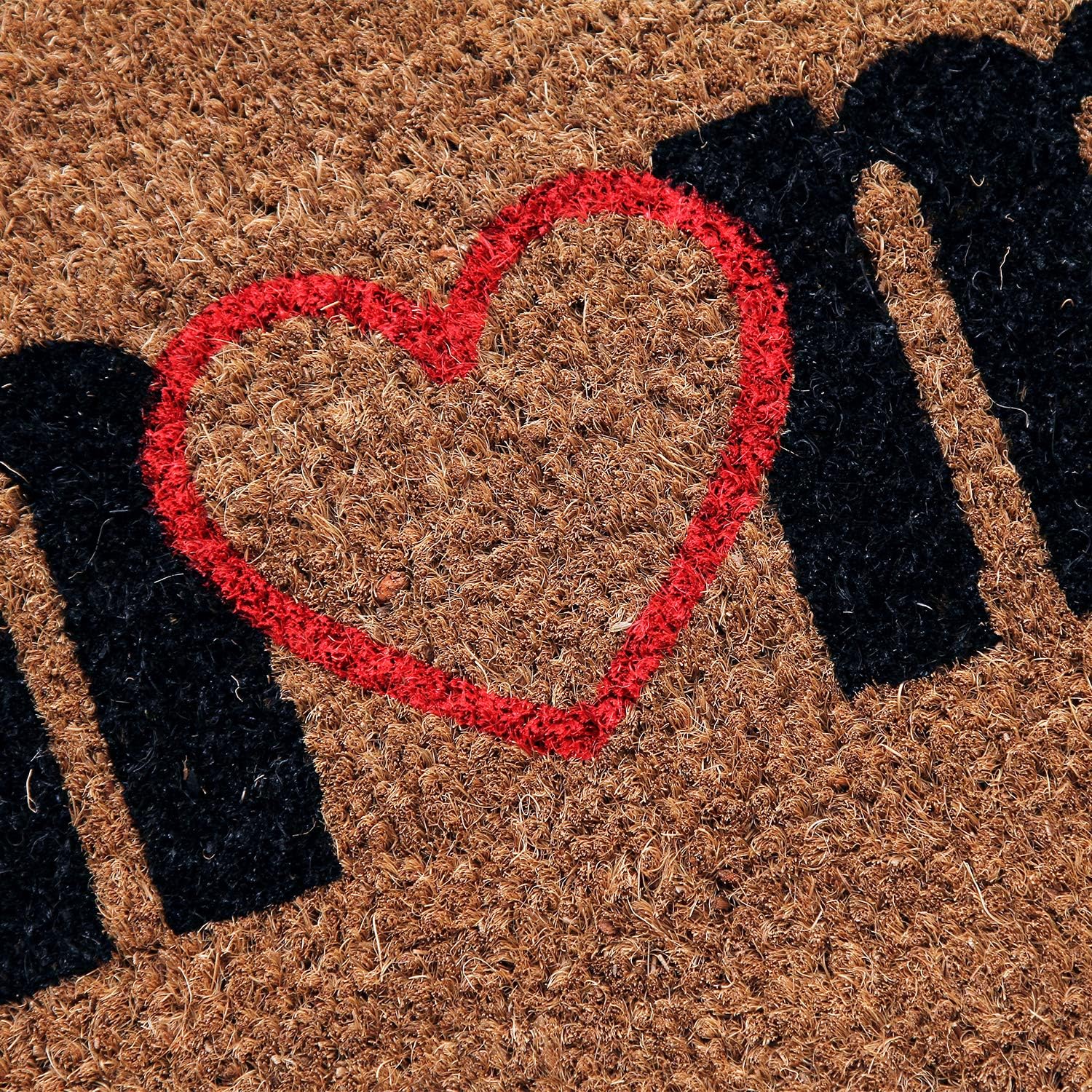 Coco&Coir Door Mat | Non-Slip | Thick Coir | Premium Quality | Rubber Backed | Eco-Friendly | Indoor | Outdoor | Heavy Duty | Home Series | Entrance Door Mat  (Love Home)