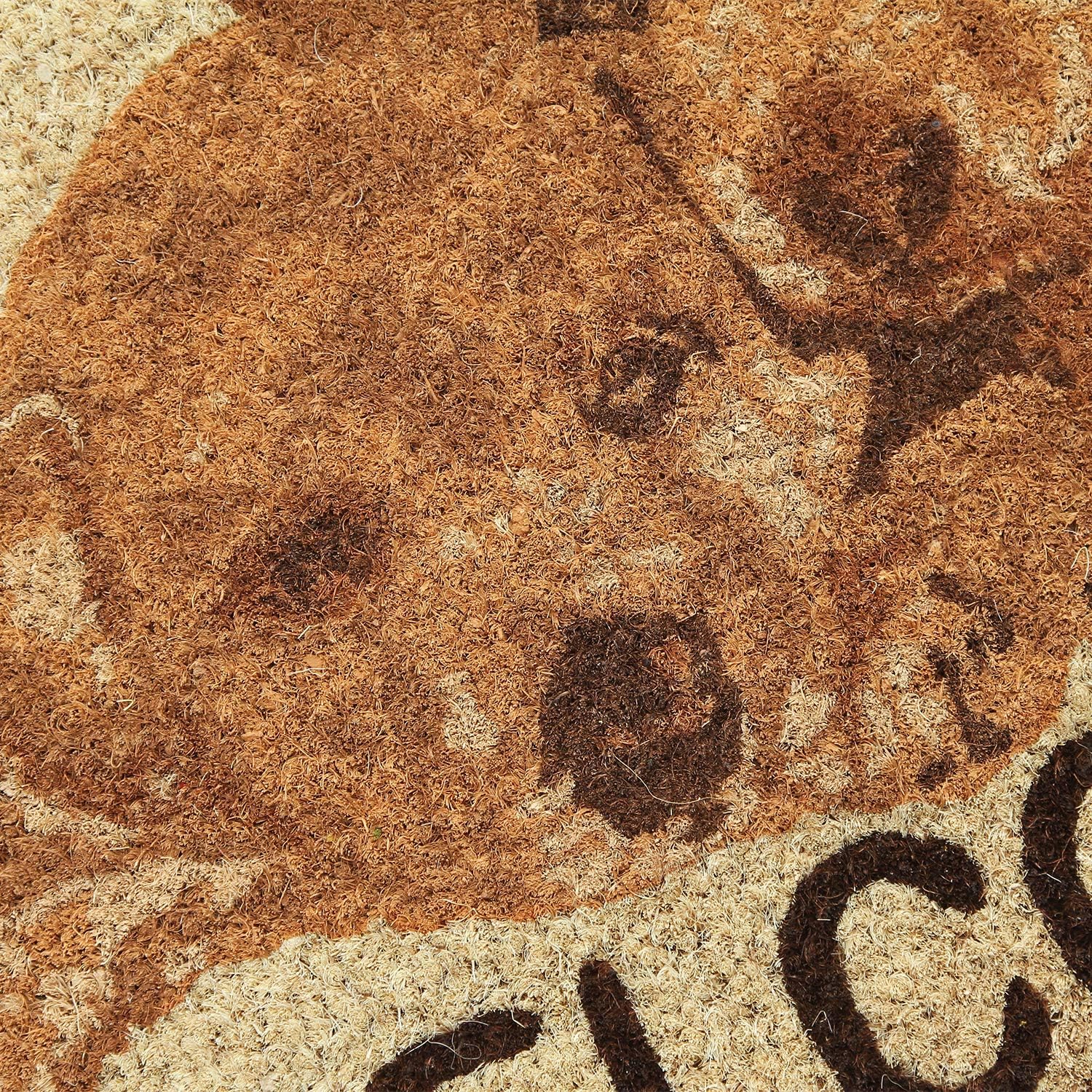 Coco&Coir Door Mat | Non-Slip | Thick Coir | Premium Quality | Rubber Backed | Eco-Friendly | Indoor | Outdoor | Heavy Duty | Pet series | Entrance Door Mat (Puppy Welcome)