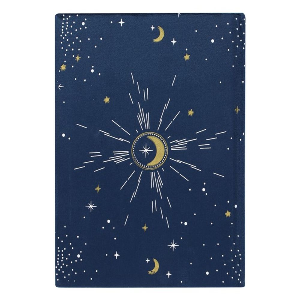 Crescent Moon Velvet Notebook